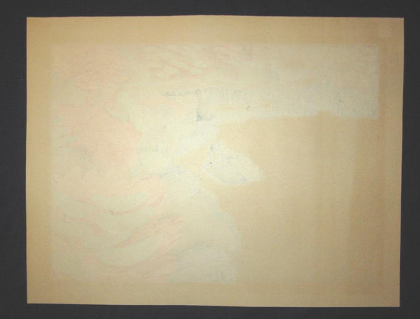A HUGE Orig Japanese Woodblock Print LIMIT# PENCIL SIGN Hayashi Waichi Splendorous Autumn 1981