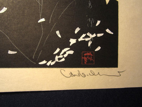 A Great Extra LARGE Orig Japanese Woodblock Print PENCIL Love Letter Bijin