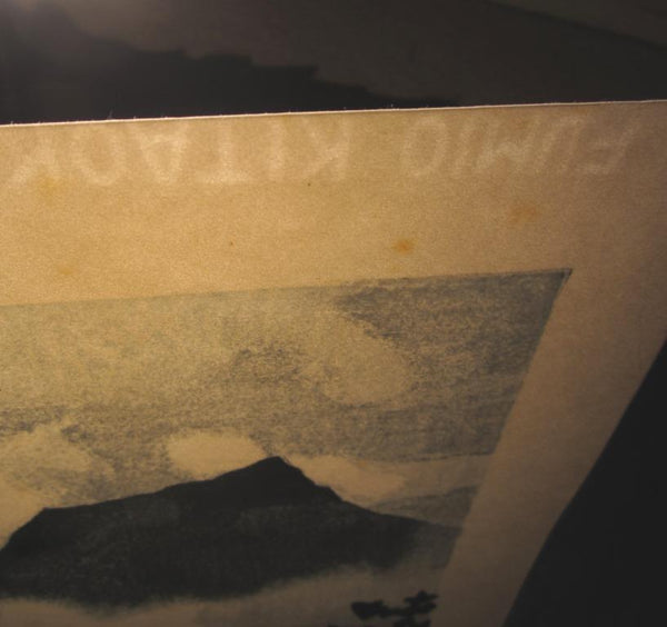 A Huge Orig Japanese Woodblock Print LIMIT NUMBER PENCIL SIGN Kitaoka Fumio Secret Yakushima Island 1995 Two Water Marks