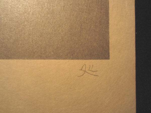 A Great Orig Japanese Woodblock Print LIMIT EDIT PENCIL SIGN Kayama Matazo Three Cool Topics - Wind