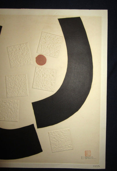 An Extra Large Orig Japanese Woodblock Print Maki Haku LIMIT# PENCIL SIGN 66-A 1970S