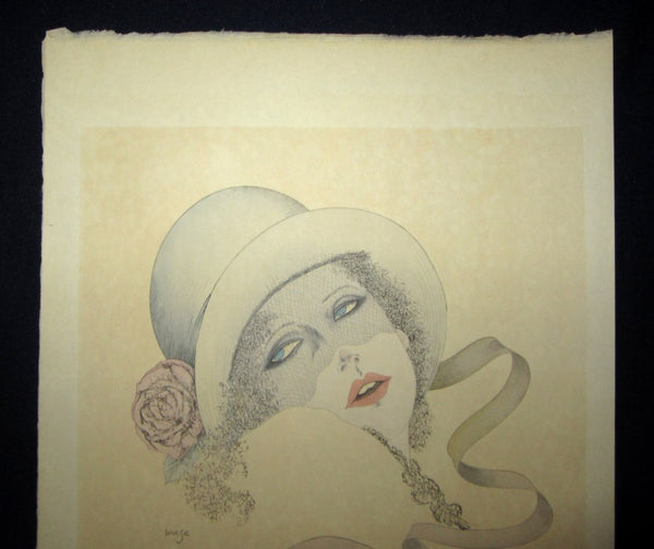 A Great Orig Japanese Woodblock Print PENCIL Sign Limit# Masakane Yonekura WaSa 1982