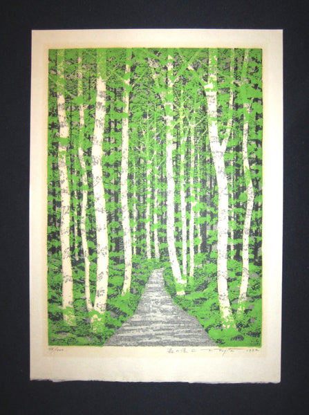 Original Japanese Woodblock Print Pencil-Signed Limited-Number