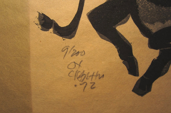 Orig Japanese Woodblock Print Clifton Karhu Limit# PENCIL Every Year Is a Good Year