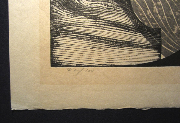 A Huge Orig Japanese Woodblock Print Limit# PENCIL Reika Iwami Water Dream Appointment D