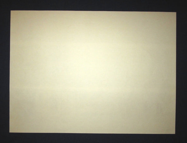 HUGE Orig Japanese Woodblock Print Pencil-Signed Limited# Yamashita Nampuu Nagasaki Cathedral 2