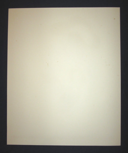 A Huge Orig Japanese Woodblock Print Miyata Masayuki LIMIT # PENCIL Sign Ginza Woman (1)