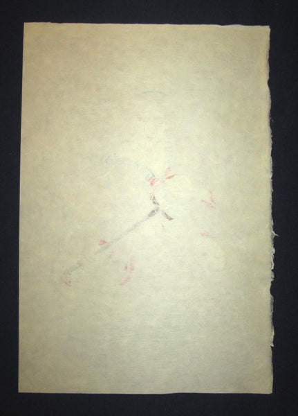 A HUGE Orig Japanese Woodblock Print Mori Yoshitoshi Limit# Pencil Sign Geisha Shamisen1989