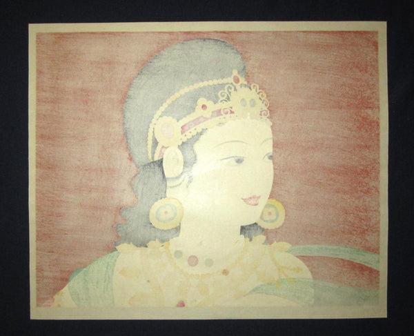 A Great Orig Japanese Woodblock Nakamura Gakuryo woodblock Dancing Maiko