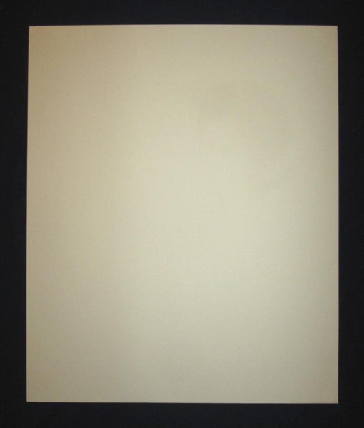 A Huge Orig Japanese Woodblock Print Miyata Masayuki LIMIT # PENCIL Sign Ginza Willow Woman (2)