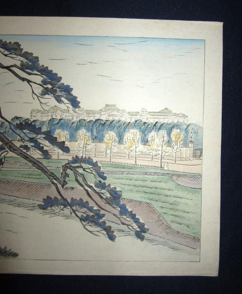 A Great Orig Japanese Woodblock Print Yamashita Shintaro Scenery 1930s