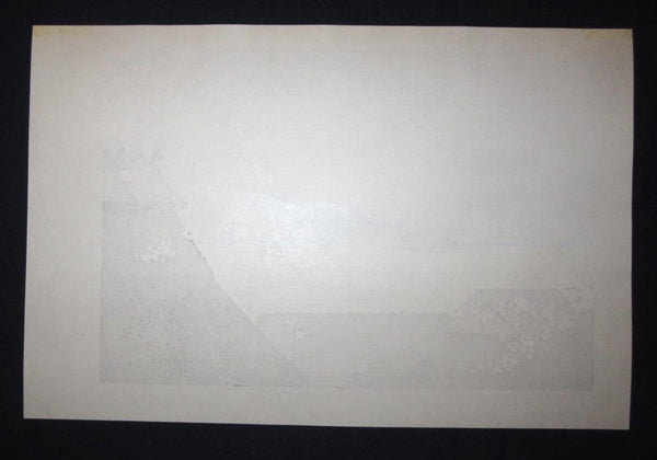 A Great Orig Japanese Woodblock Print Seiji Sano Spring Sunshine Four Seasons