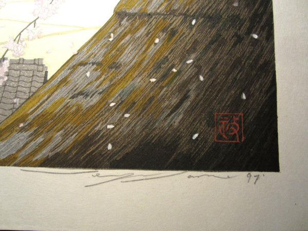 A Great Orig Japanese Woodblock Print Seiji Sano Spring Sunshine Four Seasons