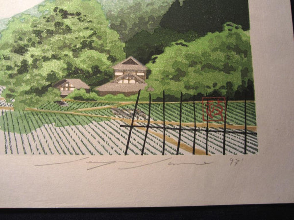 A Great Orig Japanese Woodblock Print Seiji Sano Autumn Breeze Four Seasons