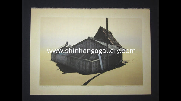 A HUGE Original Japanese woodblock print PENCIL Sign LIMITED Number Yoshida Hodaka My Collection – Rotan House N.J 1982