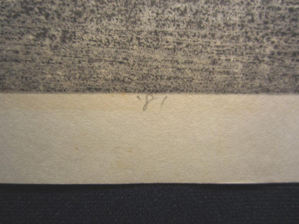 A Great Orig Japanese Woodblock Print Pencil Sign Limited# Masao Ido Kyoto Takao Sentiment (2)