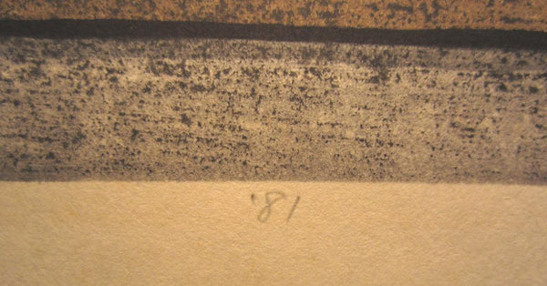 A Great Orig Japanese Woodblock Print Pencil Sign Limited# Masao Ido Kozan-Ji Temple Kyoto Sentiment (5)