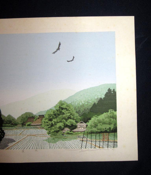 A Great Orig Japanese Woodblock Print Seiji Sano Autumn Breeze Four Seasons (2)