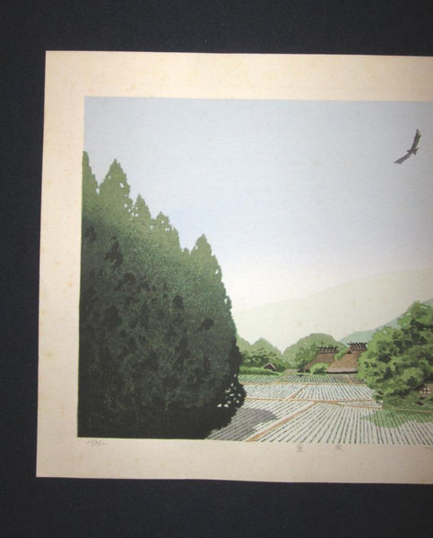 A Great Orig Japanese Woodblock Print Seiji Sano Autumn Breeze Four Seasons (2)