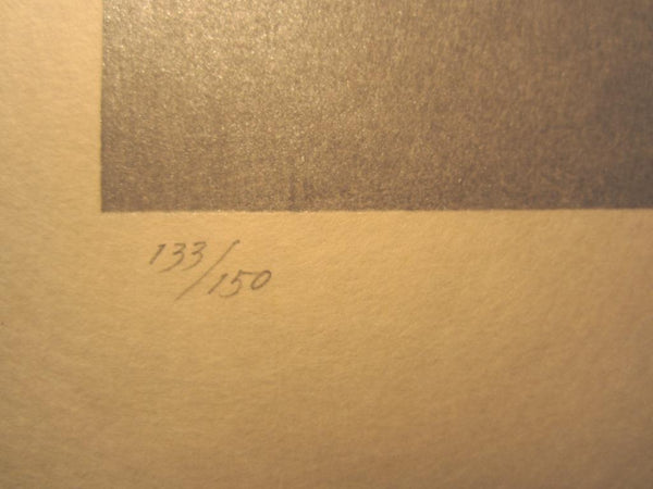 A Great Orig Japanese Woodblock Print LIMIT EDIT PENCIL SIGN Kayama Matazo Three Cool Topics - Wind