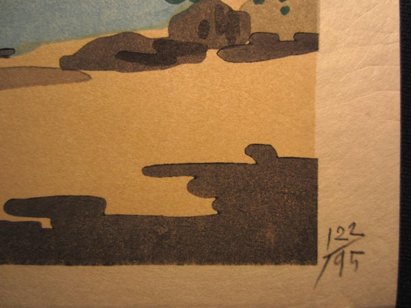 A Great Orig Japanese Woodblock Print Tokuriki Tomikichiro Pencil Sign Limit Number Kinkakuji Temple