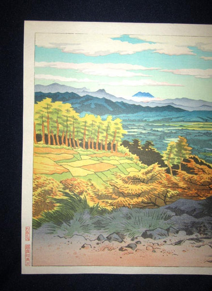 A Great Japanese Woodblock Print Ito Shinsui LIMIT Number Watanabe Printmaker Sakura Lineage Shinano (Shinshu)Ten Beautiful Views