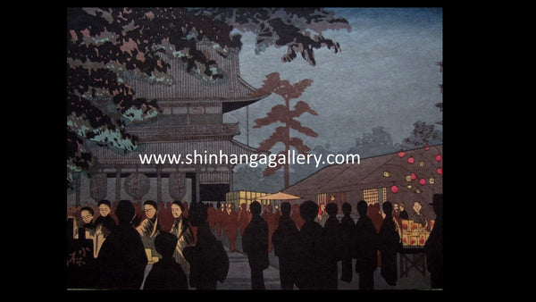 A Great Japanese Woodblock Print Kobayashi Kiyochika Asakusa Night Market