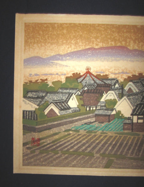 A Huge Orig Japanese woodblock Print LIMIT# PENCIL Hashimoto Okiie