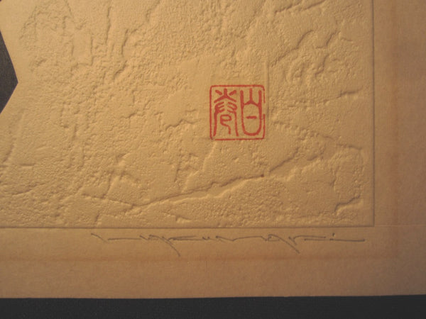 Orig Japanese Woodblock Print Maki Haku LIMIT# PENCIL SIGN 76-35 Billow