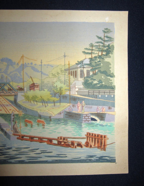 Original Japanese Woodblock Print Asano Takeji Showa 6 May 28th (1931)