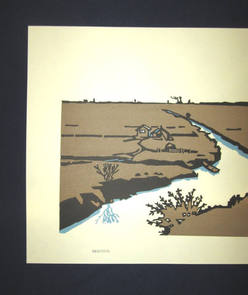 Huge Orig Japanese Woodblock Print LIMIT# Miyata Saburo Kushiro Shitsugen National Park
