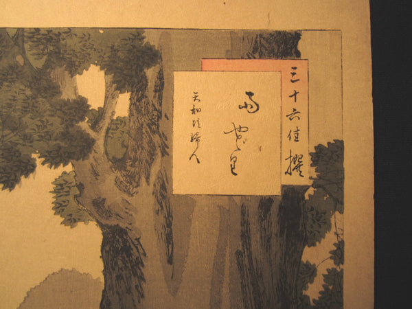 Orig Japanese Woodblock Print Toshikata The Thirty-six Famous Bijin (Beauties) 1891