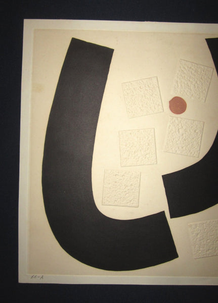 An Extra Large Orig Japanese Woodblock Print Maki Haku LIMIT# PENCIL SIGN 66-A 1970S