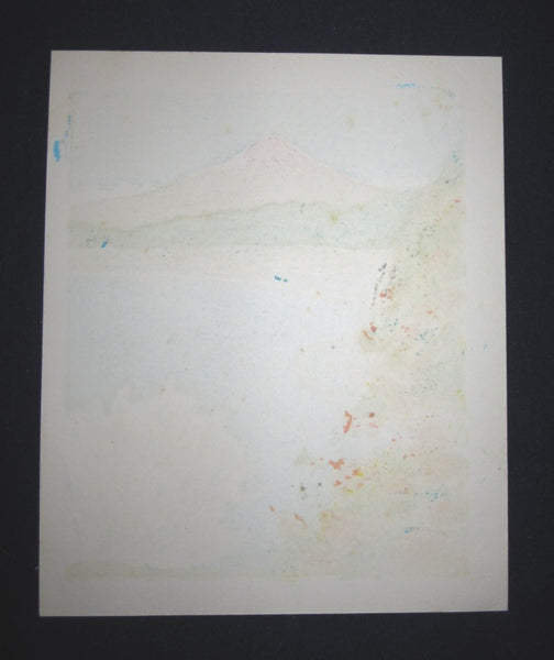 Orig Japanese Woodblock Print Kanetaka Urata PENCIL Sign Limit# Self-Carved Self-Print One Spring One Morning