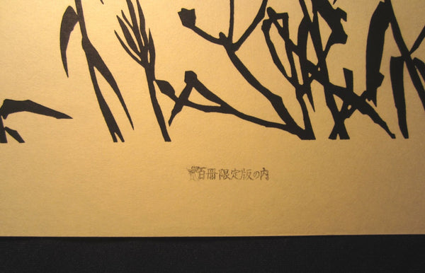 Huge Orig Japanese Woodblock Print LIMIT# Miyata Saburo Shinshu Nagano Prefecture Twenty Sceneries (10)
