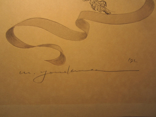 A Great Orig Japanese Woodblock Print PENCIL Sign Limit# Masakane Yonekura WaSa 1982