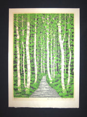 Original Japanese Woodblock Print Pencil-Signed Limited-Number