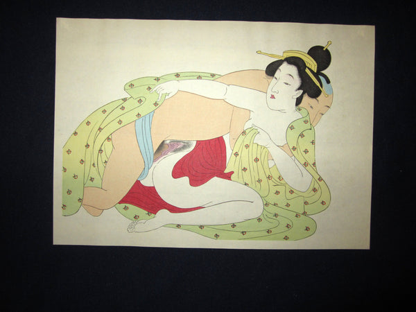 Erotic Woodblock print Shunga