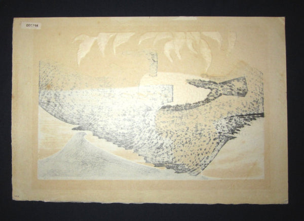 A Huge Orig Japanese Woodblock Print Limit# PENCIL Reika Iwami Water Dream Appointment D