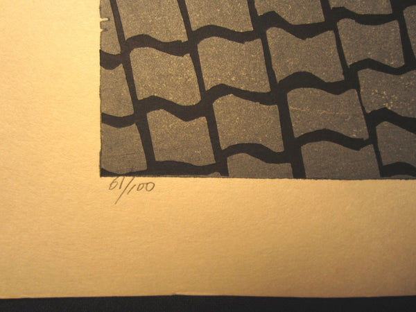 A HUGE Orig Japanese Woodblock Print LIMIT# PENCIL SIGN Hayashi Waichi Lily Magnolia 1981