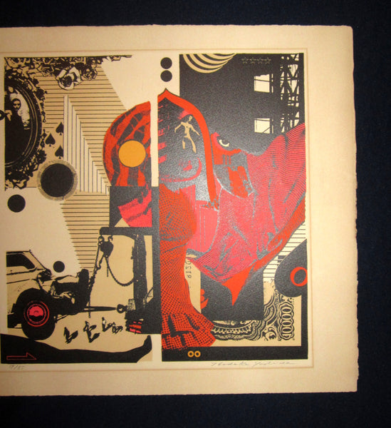 A Great HUGE Orig Japanese woodblock print Yoshida Hodaka LIMIT# PENCIL Sign Mini – Mythology