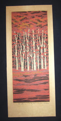 A Great Orig Japanese Woodblock Print Pencil-Signed Limit# Fujita