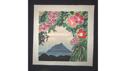 A Huge Orig Japanese woodblock Print Hashimoto Okiie Hawaii